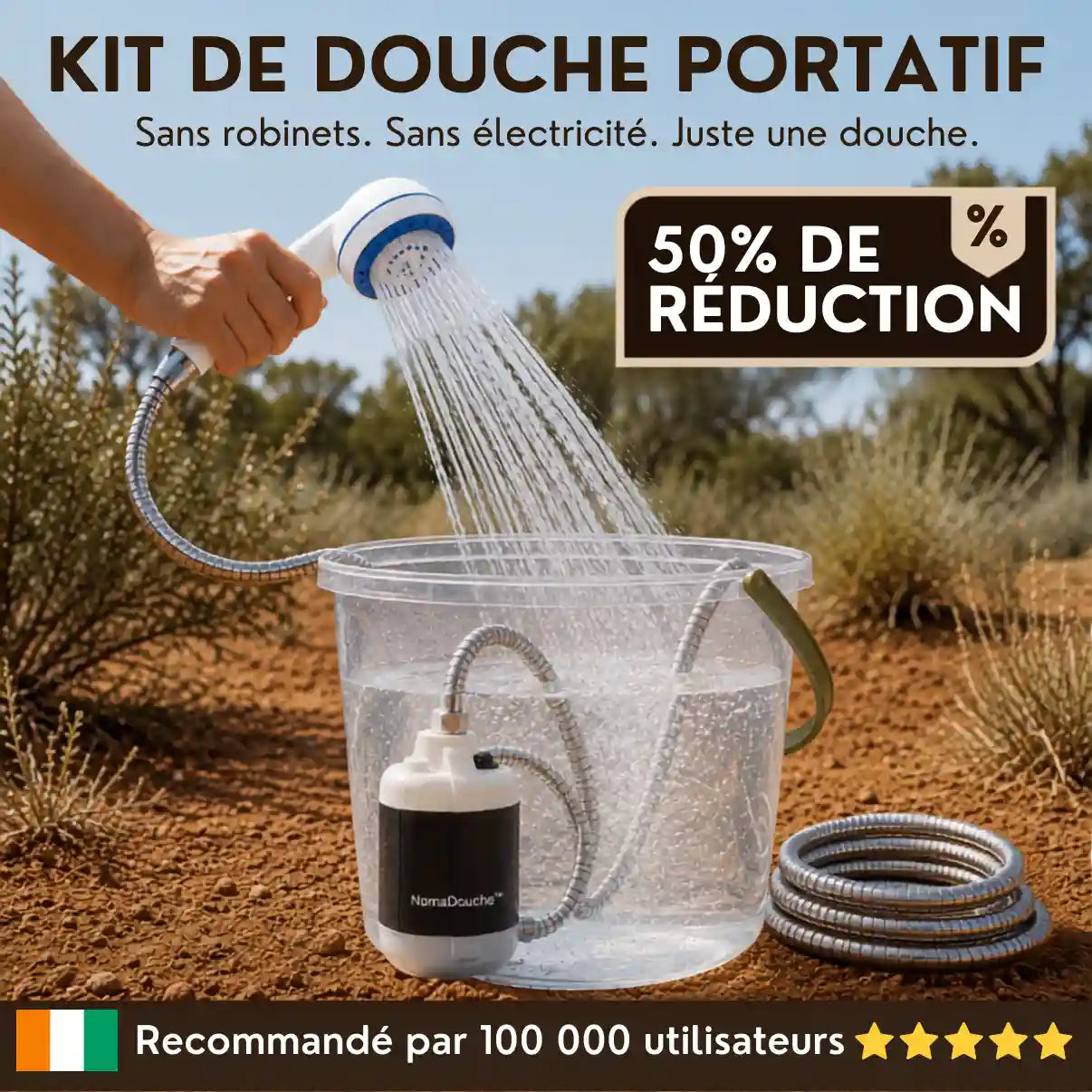 NomaDouche™ Pompe à Eau Portable